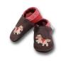 Preview: Krabbelschuhe Pferd auf braun